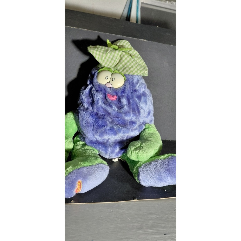 Gary the Grape Stuffed Animal Garden Buddies Vintage 80s Collectible Retro Toys